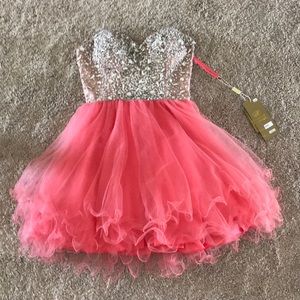 Hot pink homecoming dress